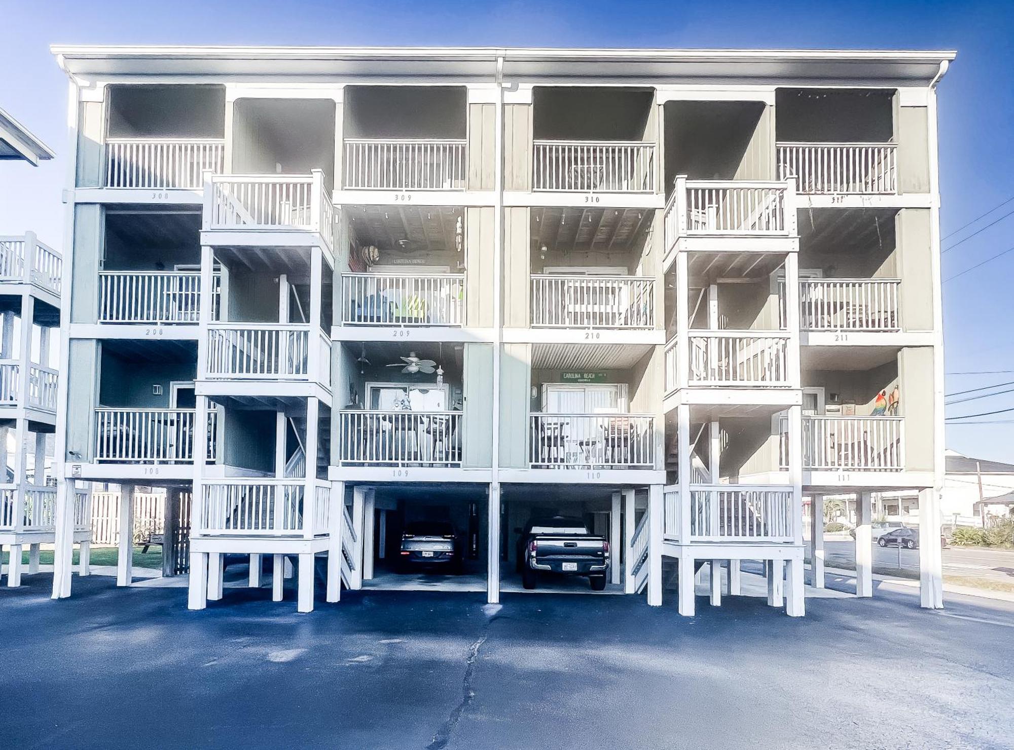 Cozy Beach Condo Sleeps 6 Pool カロライナビーチ エクステリア 写真